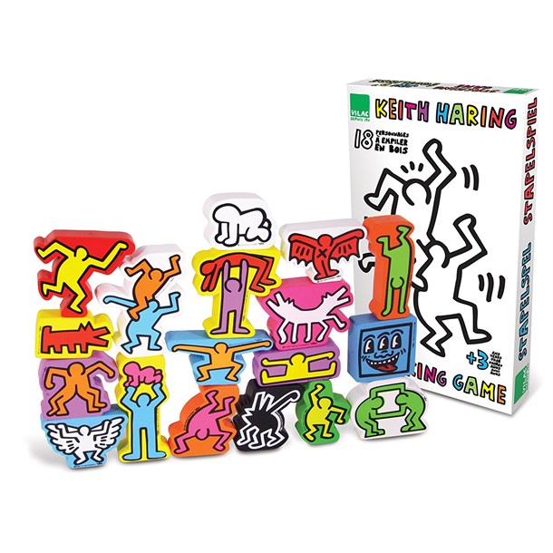 Jeu d'empilement de Keith Haring