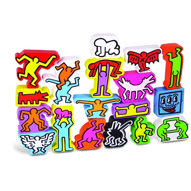 Jeu d'empilement de Keith Haring