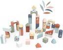 Cubes en bois avec jeu d'assemblage 50 pcs