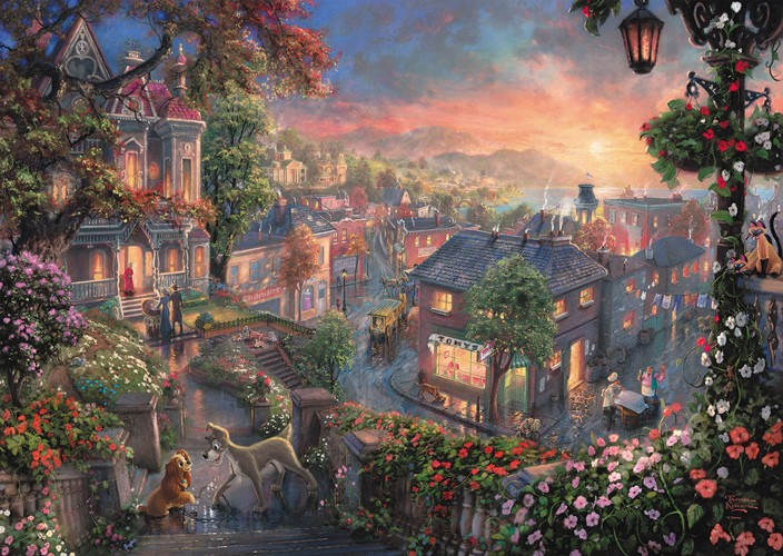 Puzzle Disney La Belle et le Clochard 1000 pcs