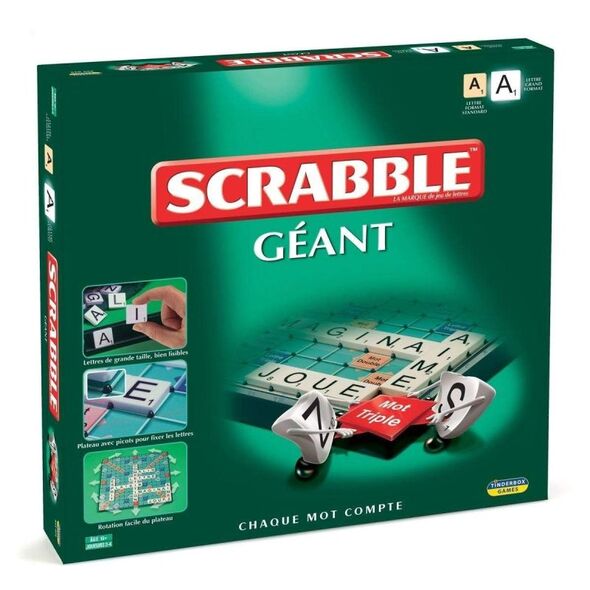SCRABBLE GEANT PIECE BOIS