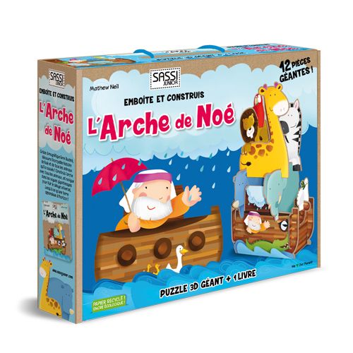 Arche de Noé - Puzzle 3D avec petit livre