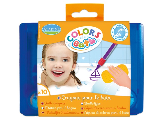 10 Crayons pour le bain
