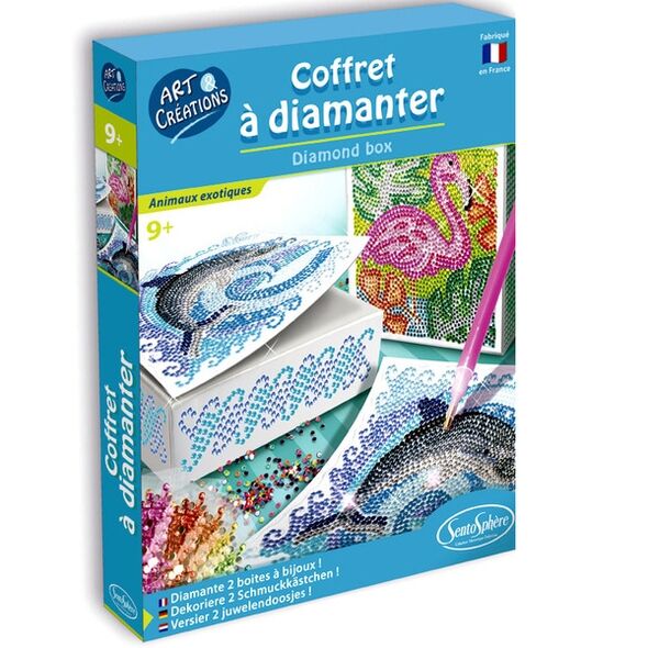 Art & Créations - Coffrets à diamanter animaux exotiques