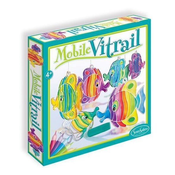 Mobile Vitrail Poissons