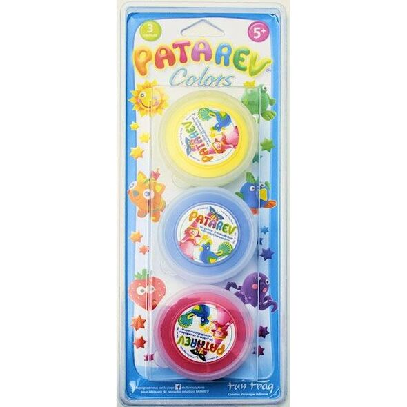 PATAREV 3 POTS 18G JAUNE BLEU ROUGE