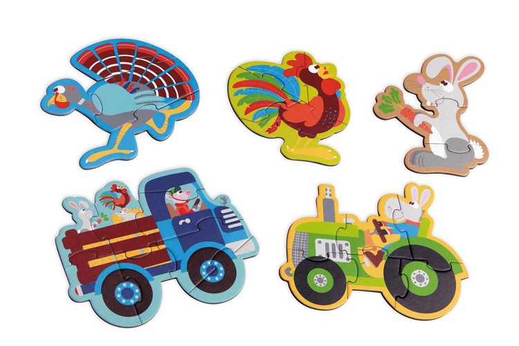 Puzzle ferme 3/4/5/6/8 pcs