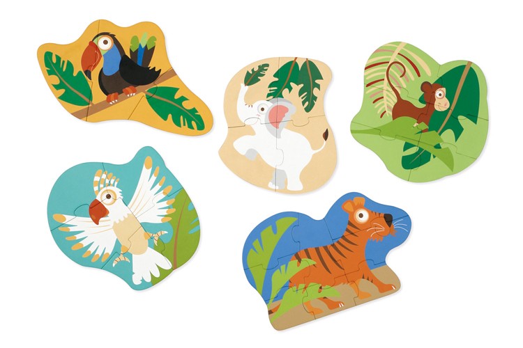 Puzzle Jungle 3/4/5/6/8 pcs