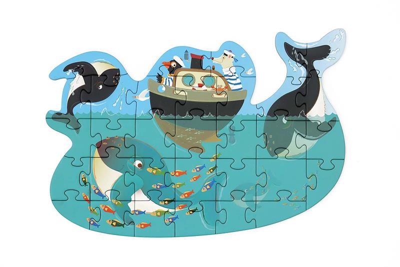 Mini Shape Puzzle Baleine 31 pcs