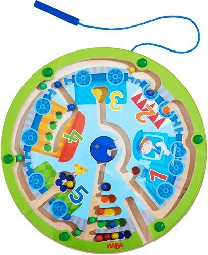 Jeu magnétique Le petit train de billes