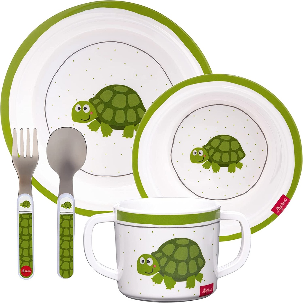 Coffret repas mélamine Tortue