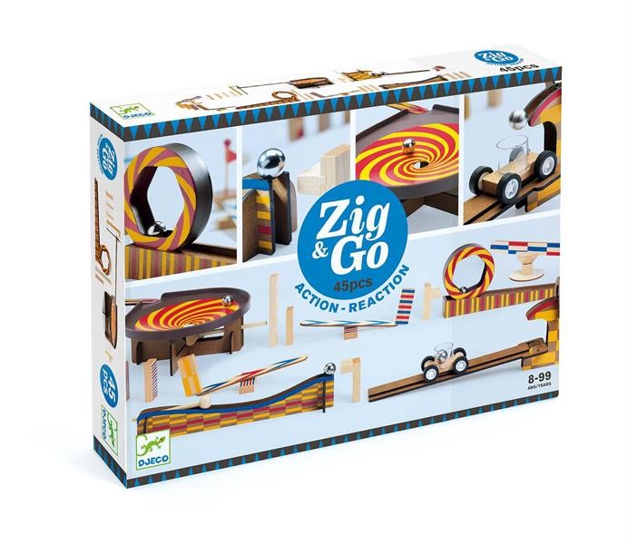 Jeu de réaction en chaîne Zig & Go 45 pcs