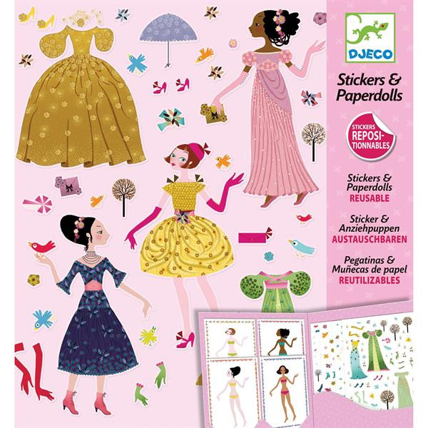 Stickers&paperdolls Robes des 4 saisons
