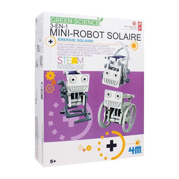 Mini Robot Solaire 3-en-1