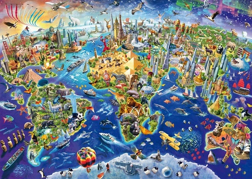 [4058288] Puzzle Découvre notre monde 1000 pcs