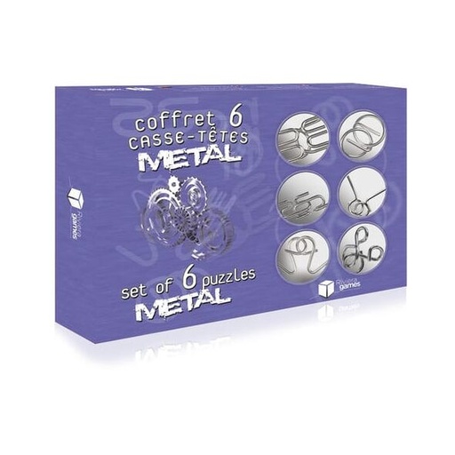 [RIV 646320] Coffret 6 Casse-Têtes Métal (FR-EN)