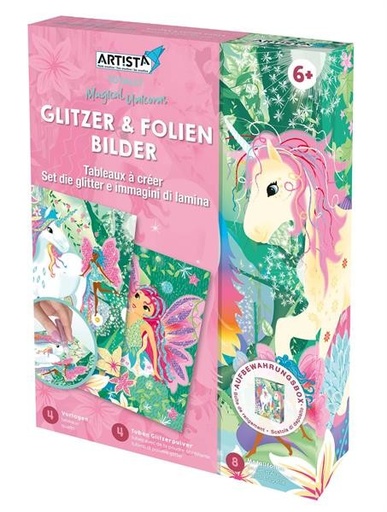 [9301921] Tableaux à pailleter licorne