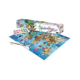 [SEN 806800] Aquarellum Géant Planisphère