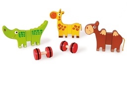 [276181032] 3 animaux magnétiques sur roues Zoo
