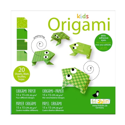 [38.11374 - n'existe plus] Origami Grenouilles 15 x 15 cm