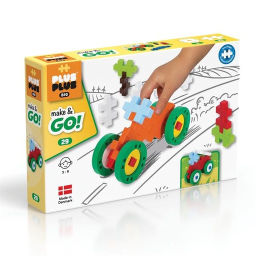 [9603423] Plus Plus - 29 Elément créatifs BIG GO! Véhicule