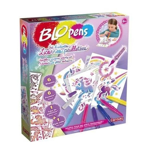 [LAN 023636 (n'existe plus)] Blopens - Set d'activités Licornes Paillettées