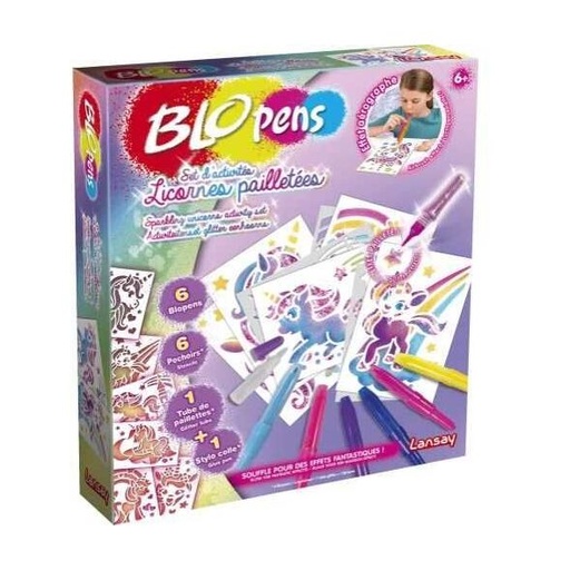 [LAN 023636] Blopens - Set d'activités Licornes Paillettées