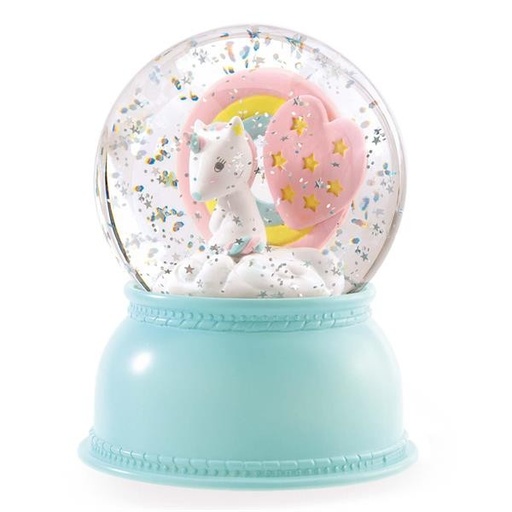 [5403408] Veilleuse boule de neige Licorne