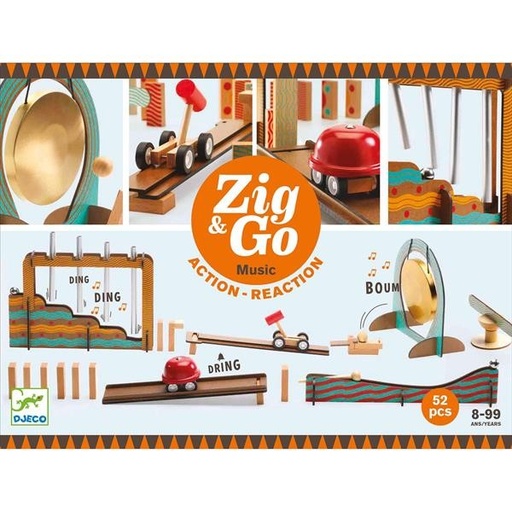 [5405645] Jeu de réaction en chaîne Zig & Go 52pcs