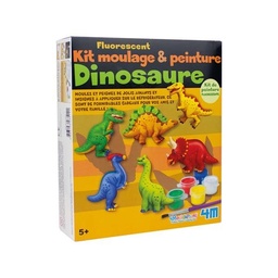 [123514] Kit moulage & peinture Fluorescent Dinosaure